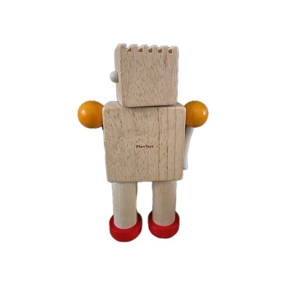 PLAN TOYS “Build-A-Robot” Wooden Emotions  Special Needs Adaptive Toy Pre-owned - Picture 2 of 4